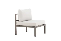 Garten Loungesessel Selva - Outdoor-Sessel mit Aluminium Gestell und zwei Kissen