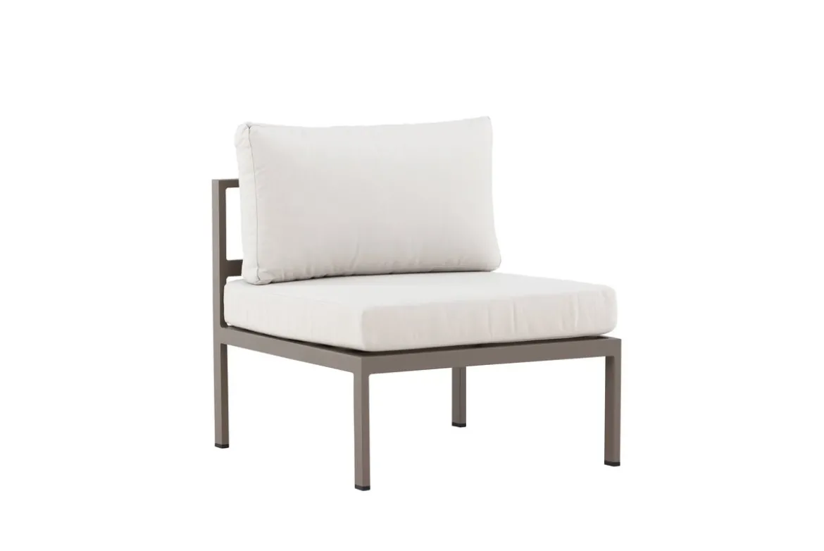 Garten Loungesessel Selva - Outdoor-Sessel mit Aluminium Gestell und zwei Kissen