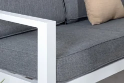 Garten Loungeset Adam – mit Tisch aus Aluminium & Glas