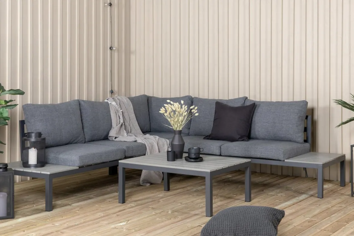 Garten Loungeset Anker – mit Ecksofa & Tisch, wetterfest