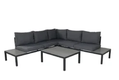 Garten Loungeset Anker – mit Ecksofa & Tisch, wetterfest