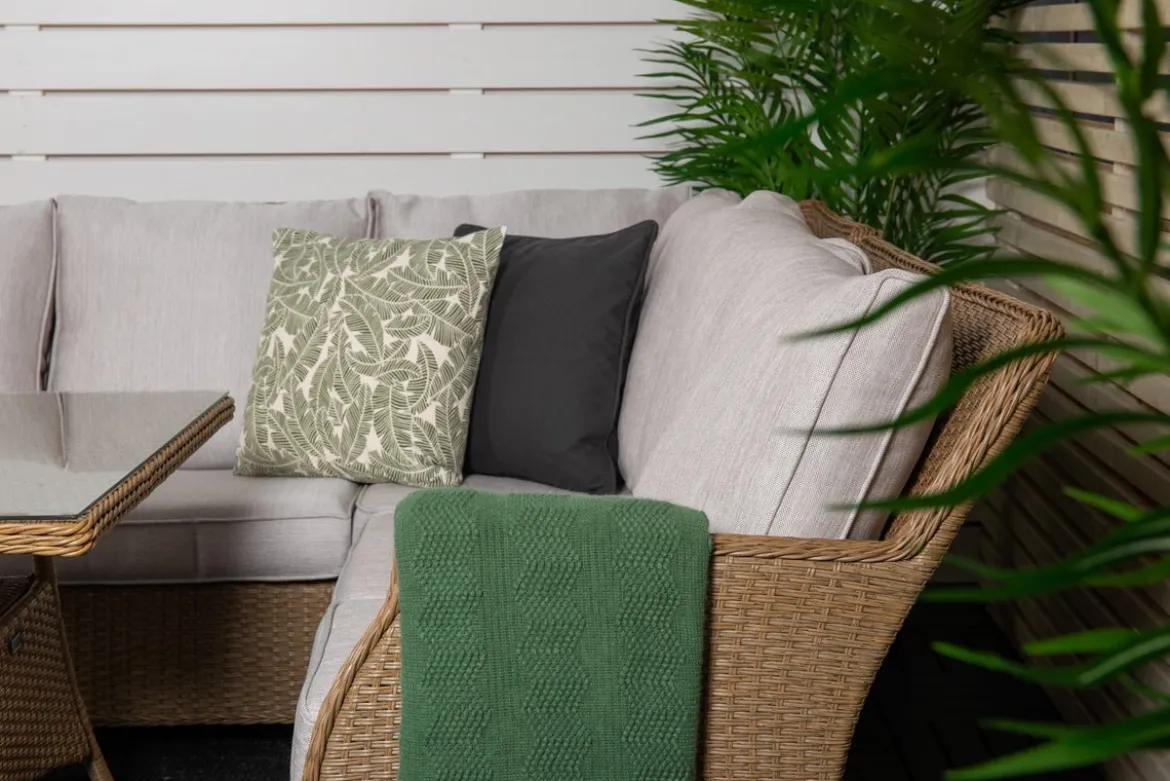 Garten Loungeset Davido – aus Polyrattan mit Ablagetisch