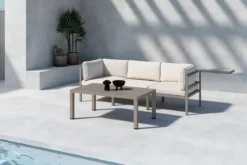 Garten Loungeset Dorello – 3er Sofa mit Couchtisch
