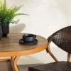 Garten Loungeset Elyon – 3-teiliges Set mit 2 Stühlen & Tisch in Braun