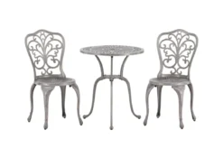 Garten Loungeset Elyra – 3-teiliges Set mit Stühlen & Tisch in 2 Farben