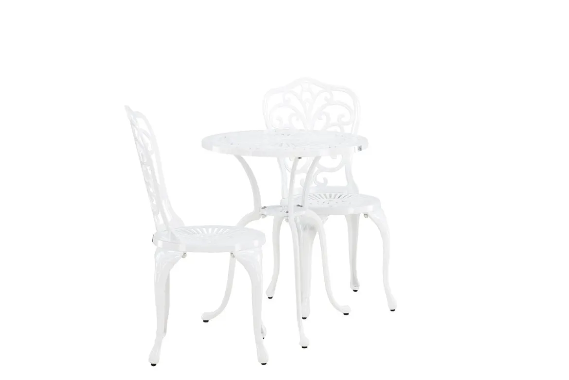 Garten Loungeset Elyra – 3-teiliges Set mit Stühlen & Tisch in 2 Farben