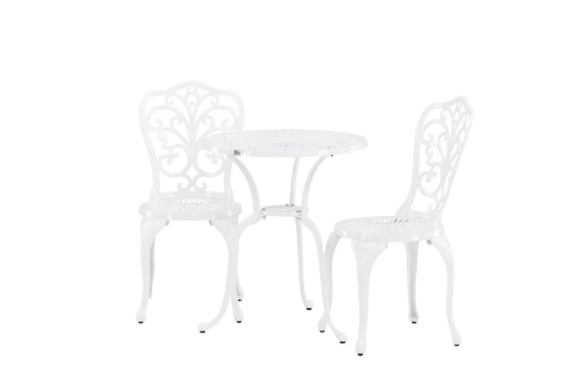 Garten Loungeset Elyra – 3-teiliges Set mit Stühlen & Tisch in 2 Farben