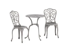 Garten Loungeset Elyra – 3-teiliges Set mit Stühlen & Tisch in 2 Farben