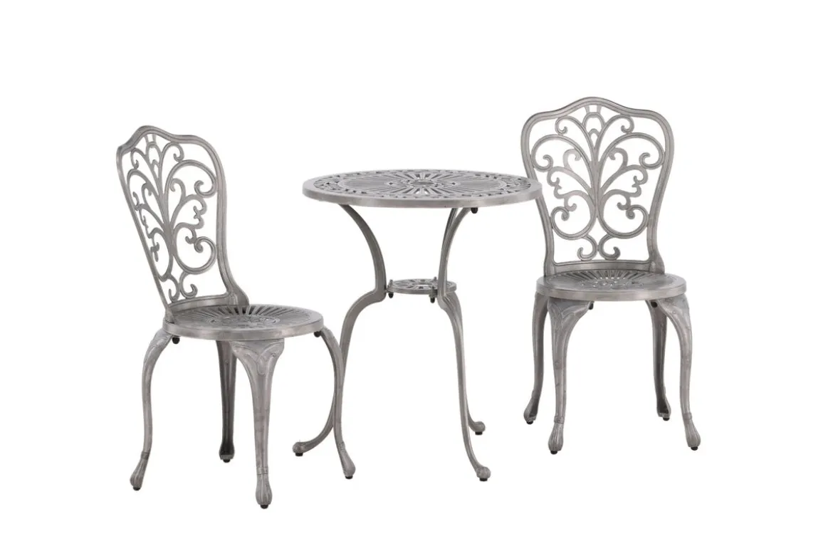 Garten Loungeset Elyra – 3-teiliges Set mit Stühlen & Tisch in 2 Farben