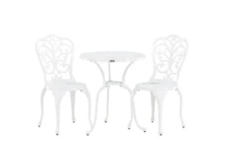 Garten Loungeset Elyra – 3-teiliges Set mit Stühlen & Tisch in 2 Farben
