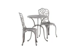 Garten Loungeset Elyra – 3-teiliges Set mit Stühlen & Tisch in 2 Farben