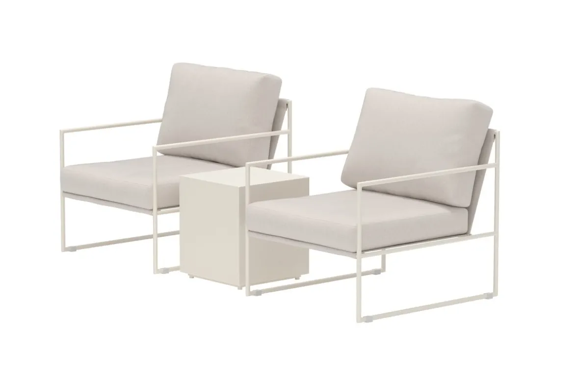Garten Lounge Set Karino – 3 teiliges Set in Beige