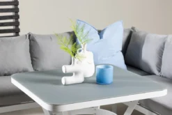 Garten Loungeset Lindsay - Wahlweise in Schwarz/Grau oder Weiß/Grau