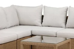 Garten Loungeset Ludwiga - Wahlweise in Natur oder Schwarz