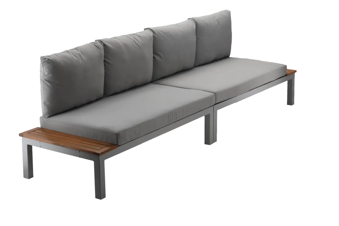 Garten Loungeset ModuFlex – modulares Aluminium Lounge-Set