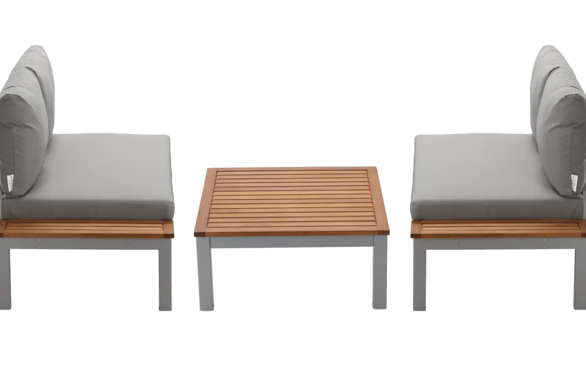 Garten Loungeset ModuFlex – modulares Aluminium Lounge-Set