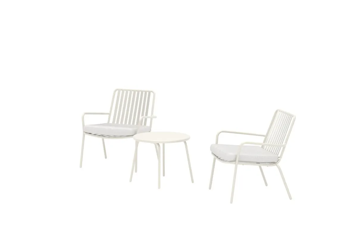Garten Loungeset Ravo – 3-teiliges Set mit Stühlen & Tisch
