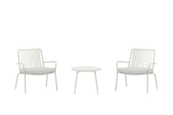Garten Loungeset Ravo – 3-teiliges Set mit Stühlen & Tisch