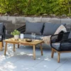 Garten Loungeset Rawai – wetterbeständig, in zwei Farben aus Holz