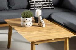 Garten Lounge Set Renavo – 2 teiliges Set aus Akazie & Polyester