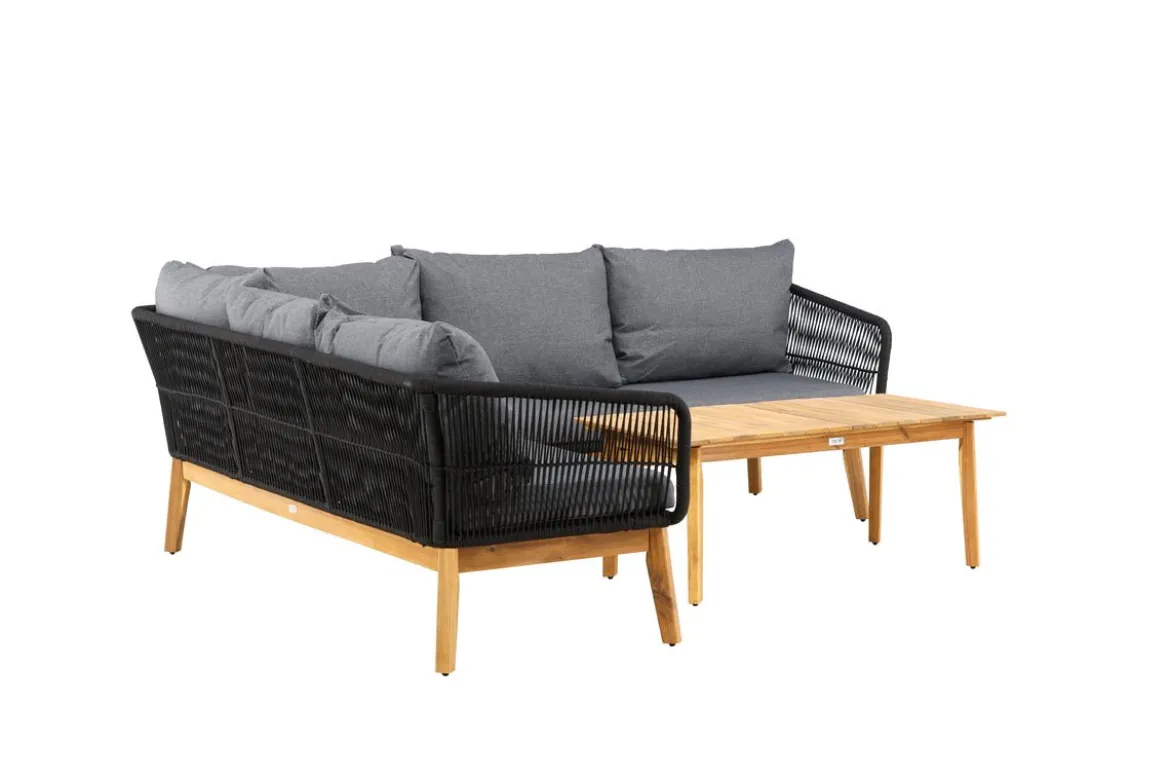 Garten Lounge Set Renavo – 2 teiliges Set aus Akazie & Polyester