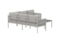 Garten Loungeset Rimini – wetterfest in Beige mit Aluminiumgestell