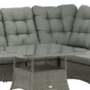 Garten Loungeset Samui – aus Aluminium & Polyrattan mit Glas-Couchtisch