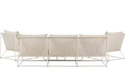 Garten Loungeset Santorini – wetterfest in mediterranem Design mit Kissen