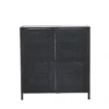 Garten Loungeset Talio – 3-teiliges Set aus synth. Rattan in Schwarz