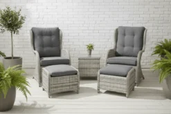 Garten Loungeset Tarell – 3-teiliges Set mit Sesseln & Tisch