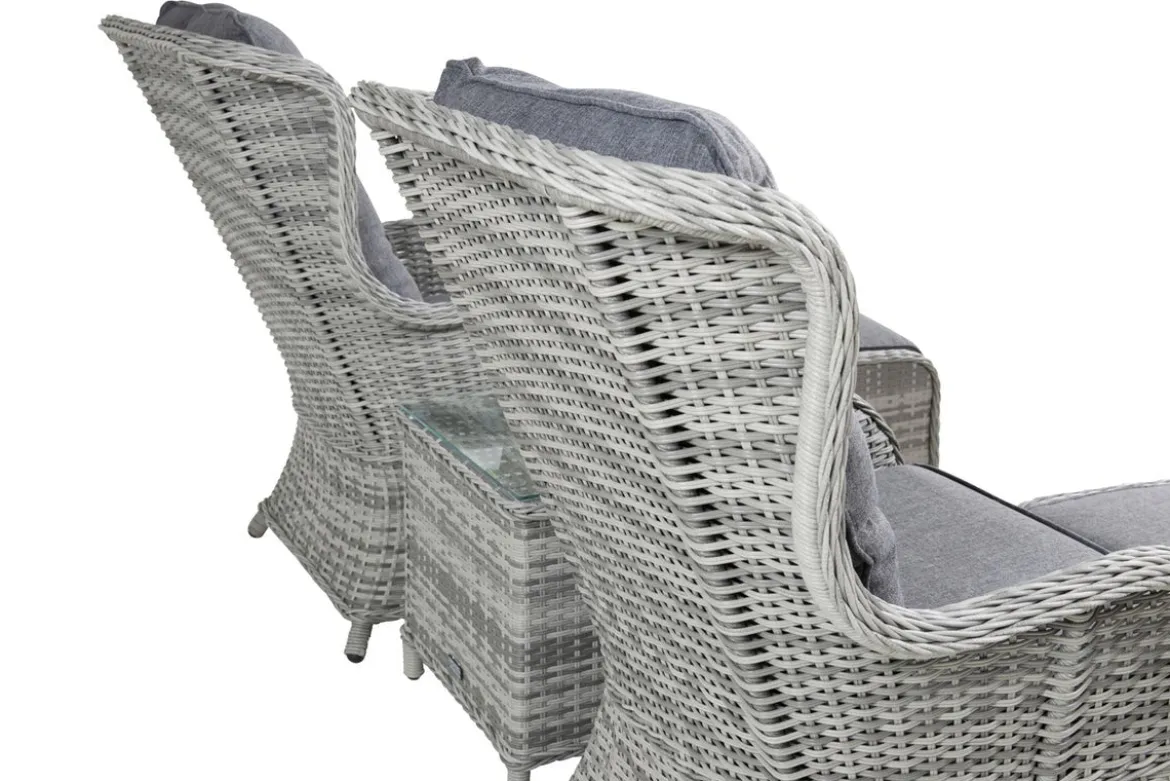 Garten Loungeset Tarell – 3-teiliges Set mit Sesseln & Tisch