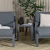 Garten Loungeset Tavira – 5-teiliges Outdoor-Sessel-Set in Schwarz