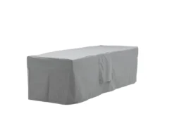 Garten Möbelabdeckung Azura - 180x50x60cm aus grauem Polyester