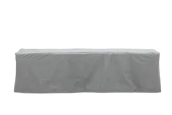 Garten Möbelabdeckung Azura - 180x50x60cm aus grauem Polyester