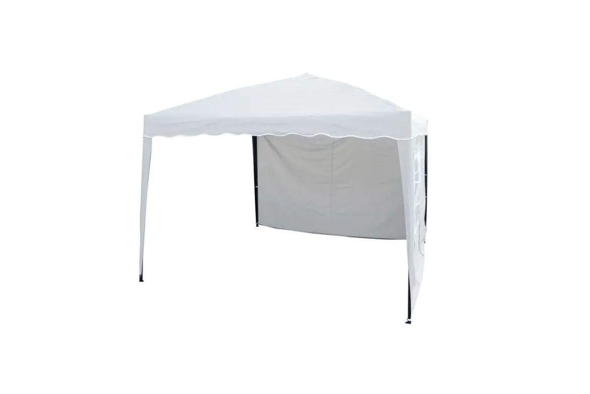 Garten Pavillon Oasis - mit weißem Dach und Wänden aus Polyester