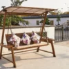 Gartenschaukel Vaska - Gartenbank mit Schaukelfunktion aus Aluminium