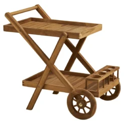 Garten Servierwagen Selvina - stilvoll und praktisch aus Teakholz