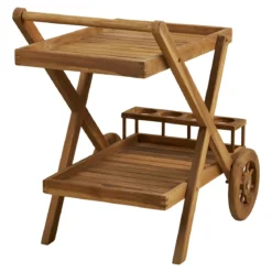 Garten Servierwagen Selvina - stilvoll und praktisch aus Teakholz