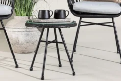 Garten-Sitzgruppe Aora - aus schwarzem Naturrattan