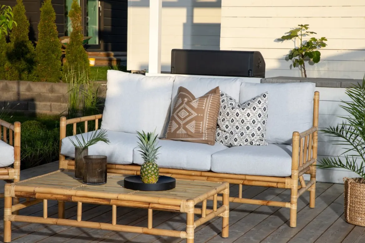 Gartensofa Sofia - Dreisitzer aus Bambus