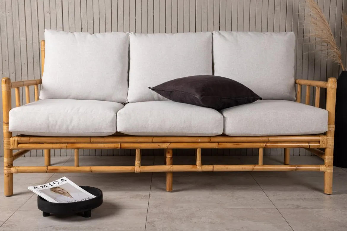 Gartensofa Sofia - Dreisitzer aus Bambus