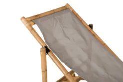 Garten Sonnenliege Coco - aus Rattan und Textilene in Naturoptik