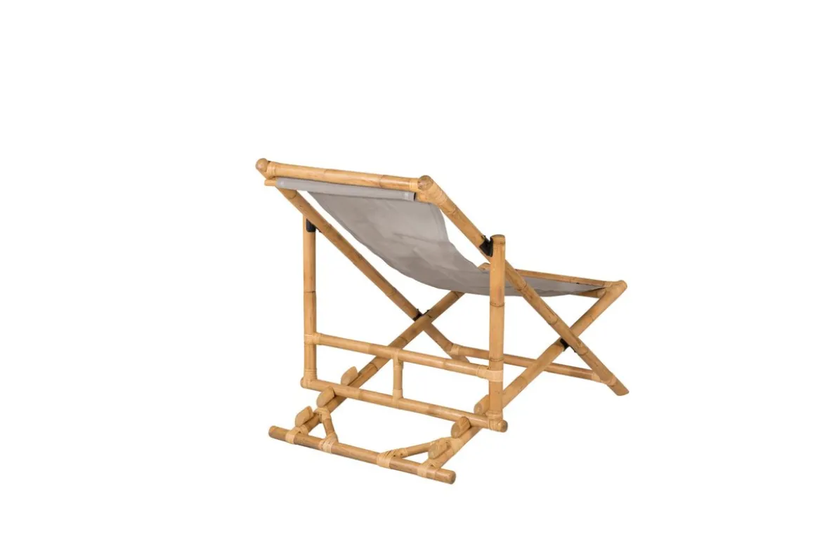 Garten Sonnenliege Coco - aus Rattan und Textilene in Naturoptik
