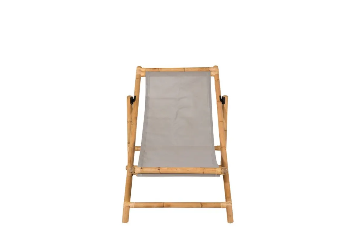 Garten Sonnenliege Coco - aus Rattan und Textilene in Naturoptik