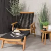Garten Sonnenliege Ferano - verstellbar aus Akazienholz & Polyesterseil