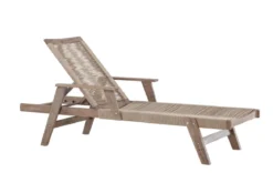 Garten Sonnenliege Ferano - verstellbar aus Akazienholz & Polyesterseil