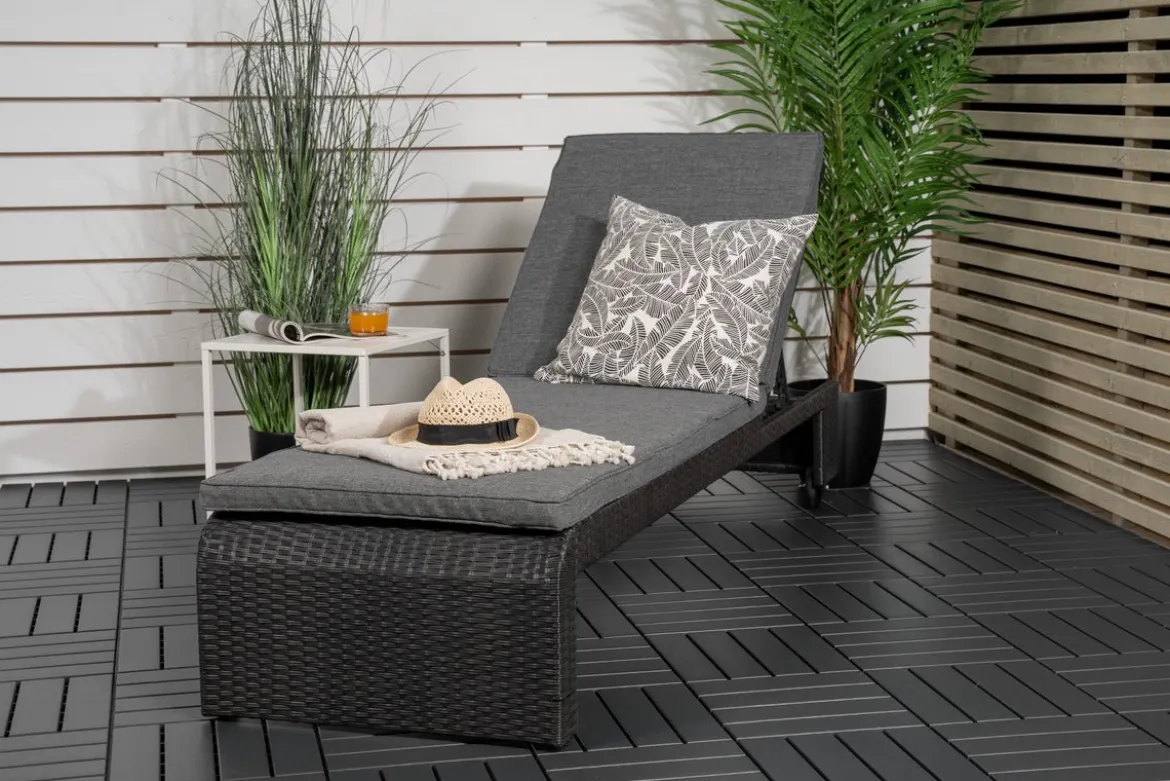 Garten Sonnenliege Irina - aus Rattan