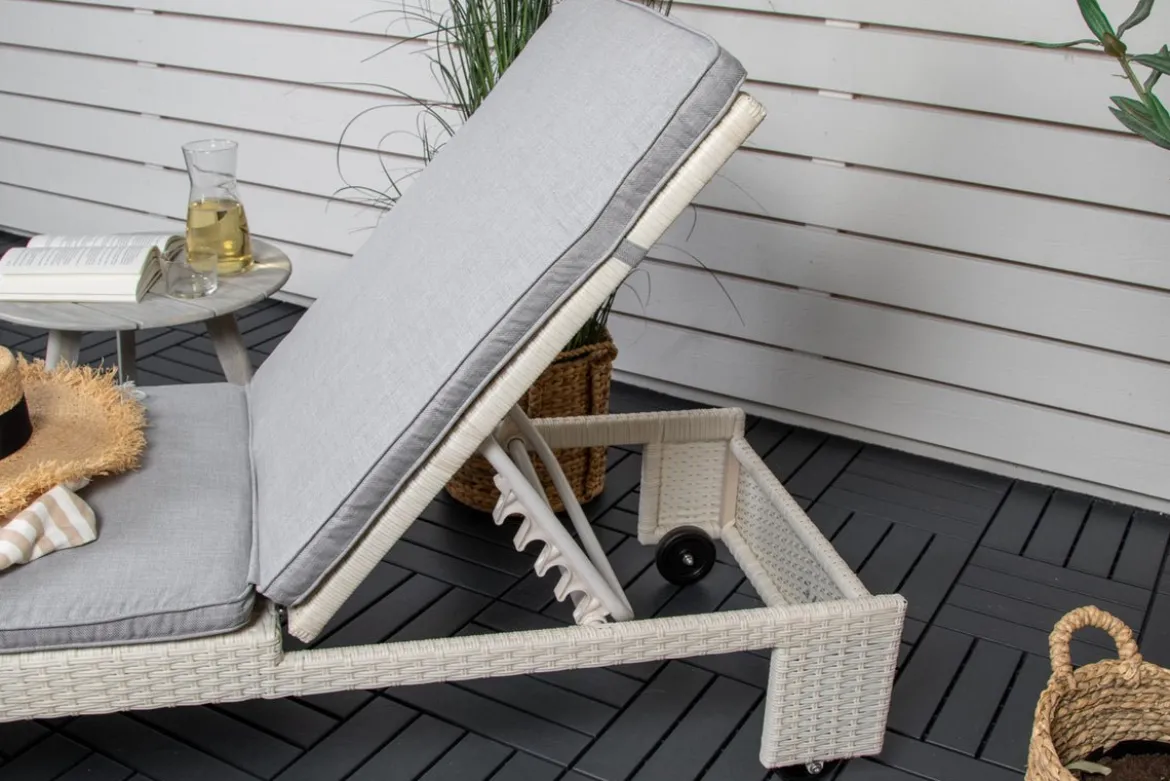 Garten Sonnenliege Irina - aus Rattan