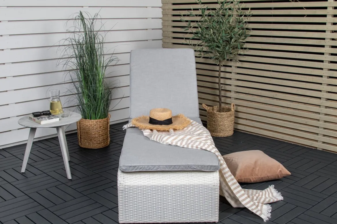 Garten Sonnenliege Irina - aus Rattan