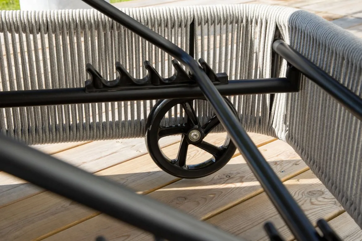 Garten Sonnenliege Mila - aus Polyester/Metall